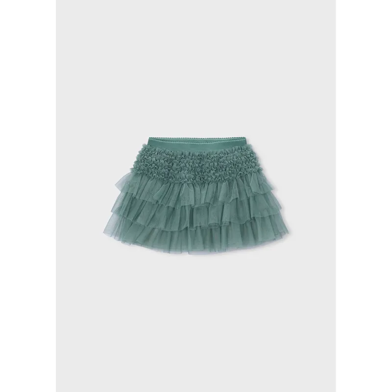BAY GREEN TULLE SKIRT LAYERED / 4906-086