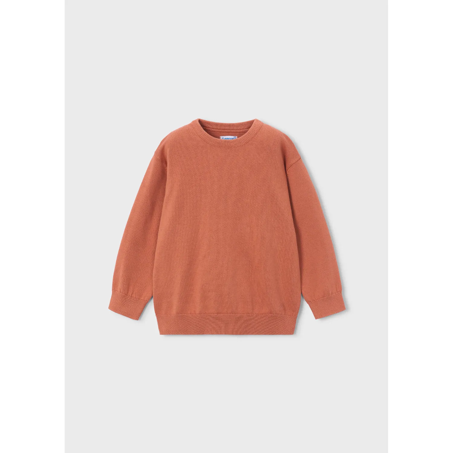 BRICK RED KNIT SWEATER LONG SLEEVE / 323-021