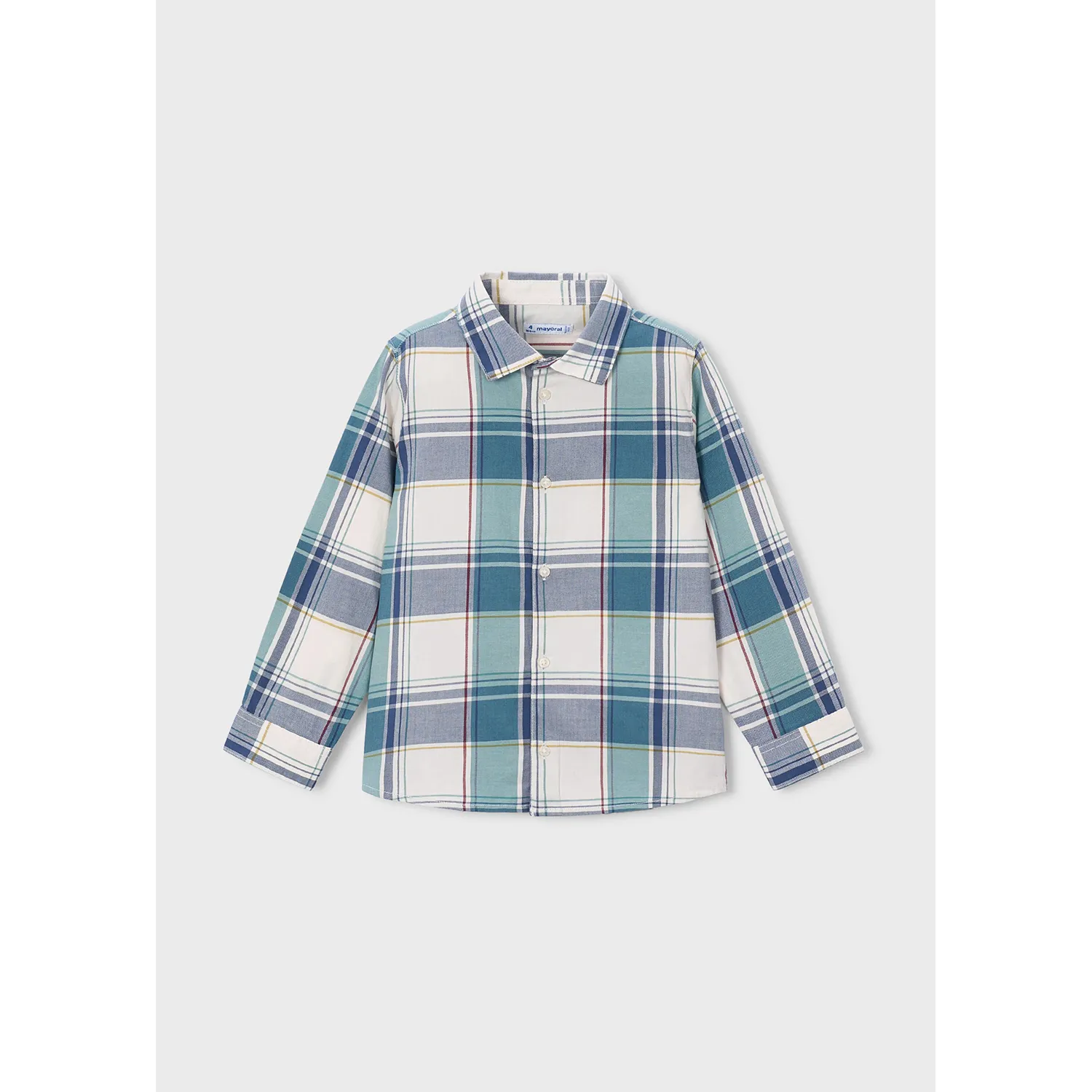 GREEN CHECK SHIRT LONG SLEEVE / 4102-076