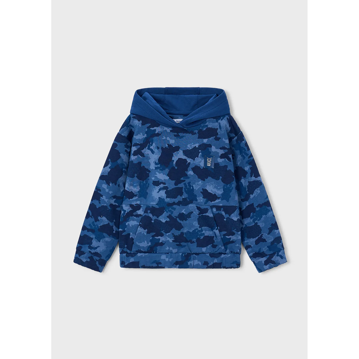 ATLANTIC BLUE PRINTED SWEAT TOP HOODED / 4458-067
