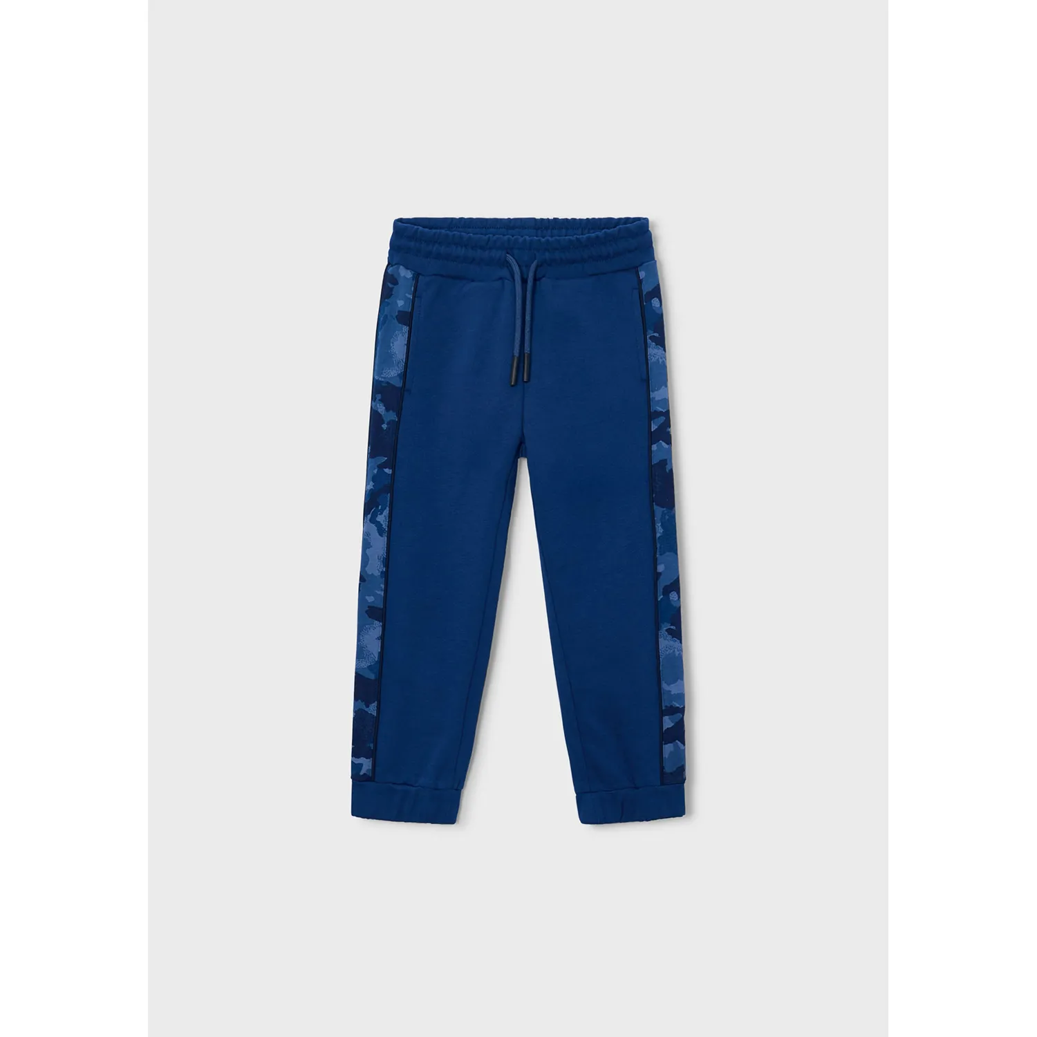 ATLANTIC BLUE KNIT PANTS PRINTED SIDE PANELS / 4507-063