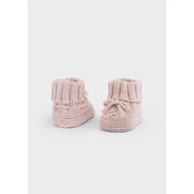 BABY ROSE KNIT BOOTIES / 9167-029