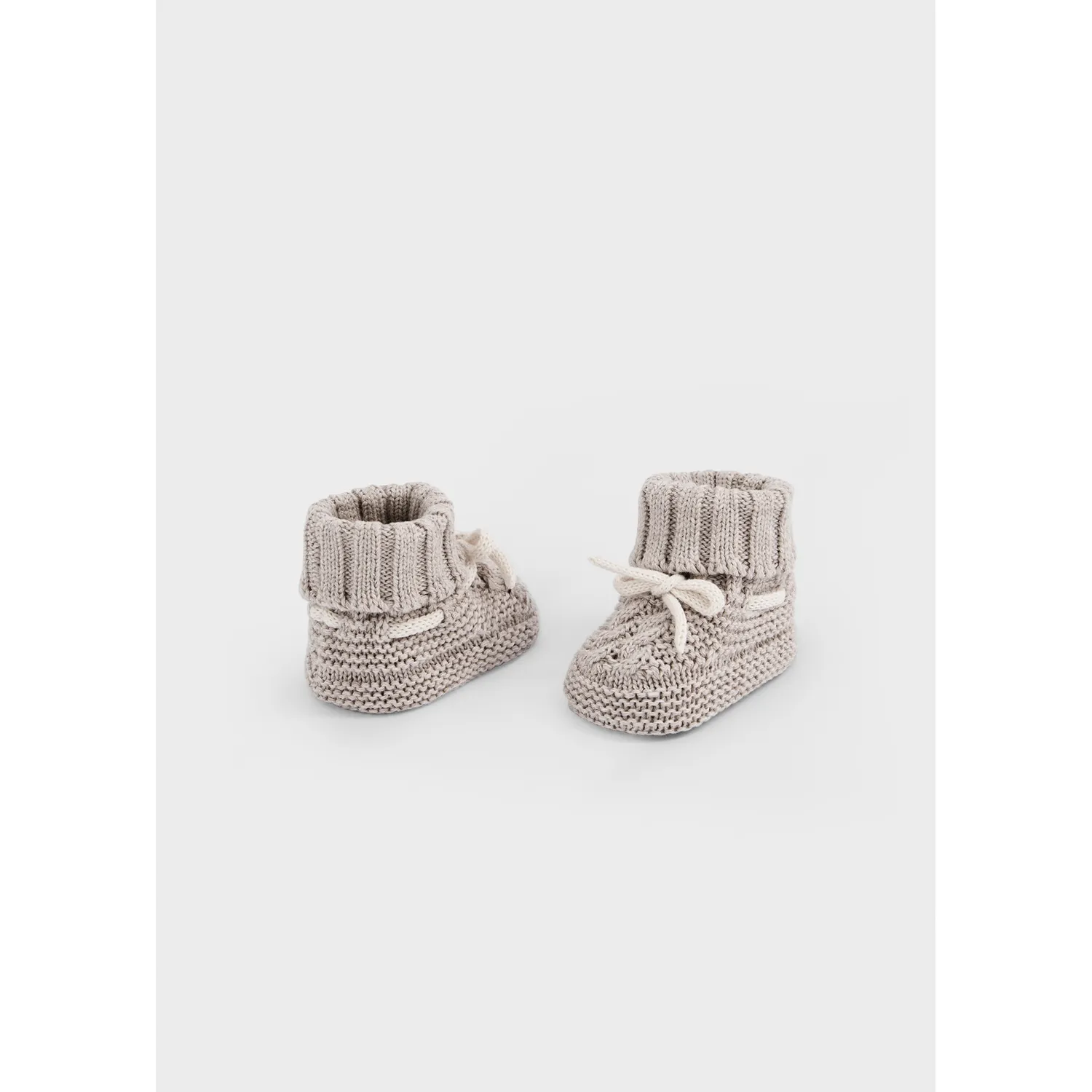 MOCHA TAUPE KNIT BOOTIES / 9167-030