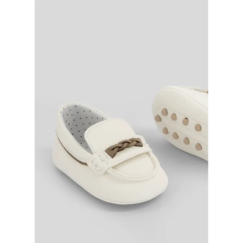 OFF WHITE MOCCASION BROWN TRIM / 9145-040