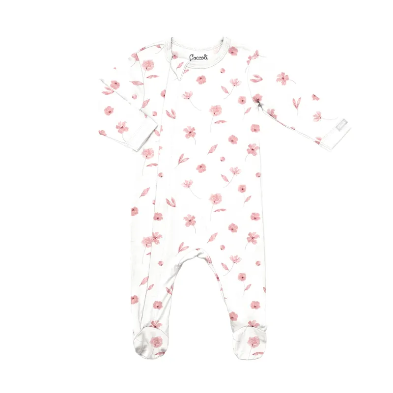 OFF WHITE SLEEPER PINK FLOWER PRINT 2WAY ZIPPER CLOSURE / PZM6141-194