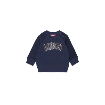 SWEATTOP RED DIESEL LOGO / K00849-K8ATNAVY