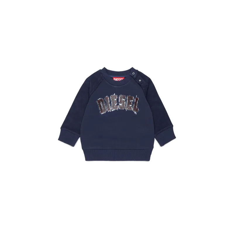 SWEATTOP RED DIESEL LOGO / K00849-K8ATNAVY