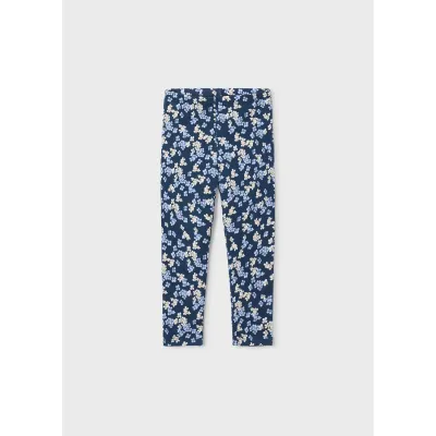 NAVY FLORAL PRINTED LEGGING / 4729-022
