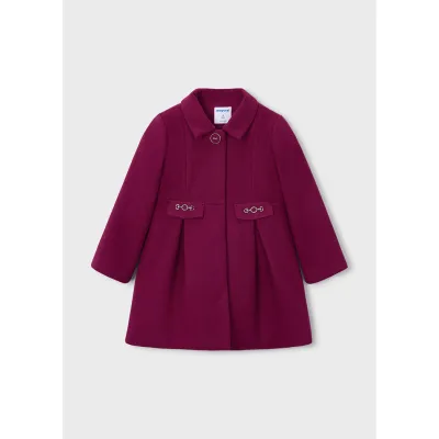 RED DRES WOOL COAT GOLD TRIM / 4413-017