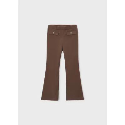 S10485MAY / 4731-030 BROWN FLEECE LEGGING FLAIR