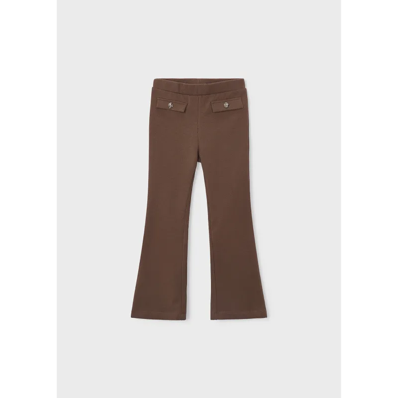 S10485MAY / 4731-030 BROWN FLEECE LEGGING FLAIR