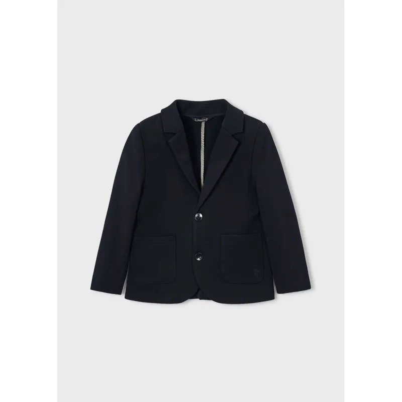 BLACK COMFORT JACKET 2POCKETS 2BUTTON / 4464-096