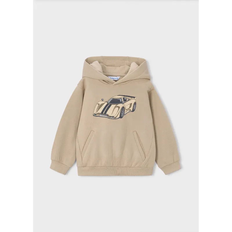 TAN HOODED SWEATTOP CAR APPLIQUE / 4455-058