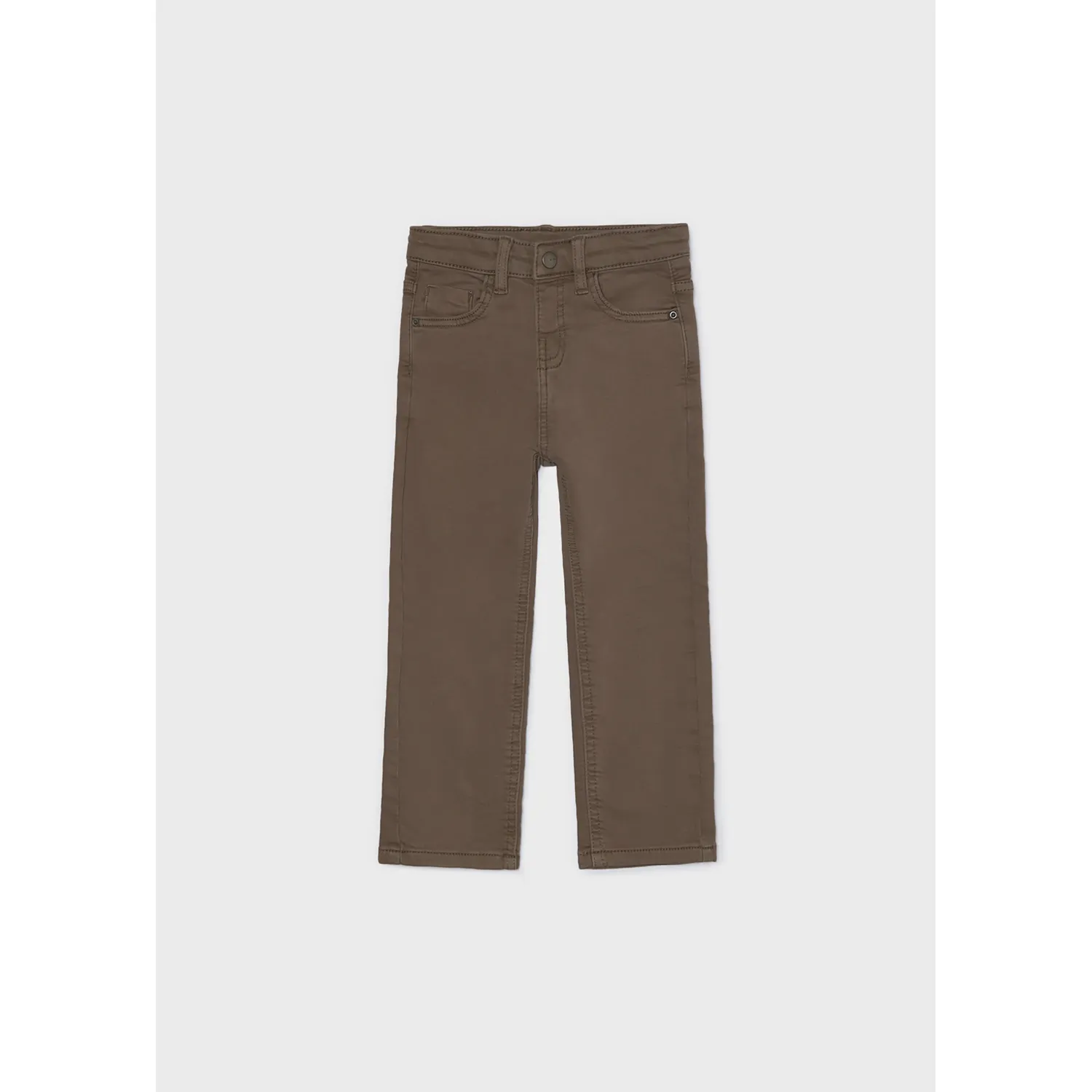 BROWN SOFT PANT REGULAR FIT STRETCH / 4504-059