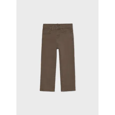 BROWN SOFT PANT REGULAR FIT STRETCH / 4504-059