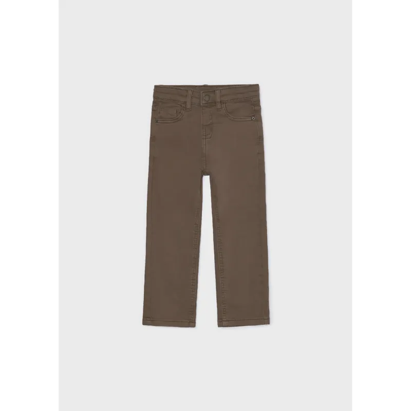 BROWN SOFT PANT REGULAR FIT STRETCH / 4504-059