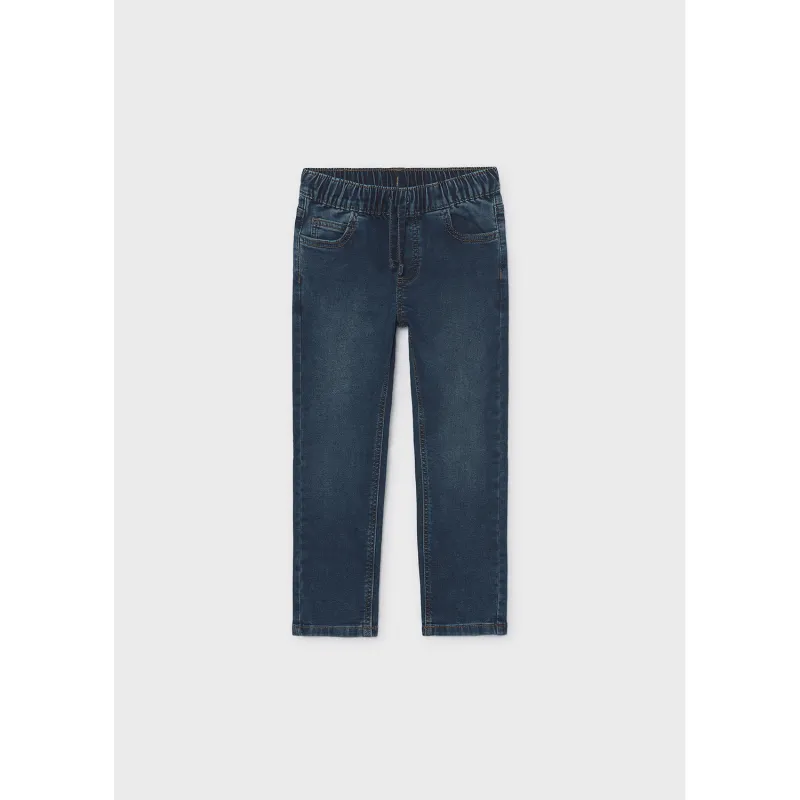 DARK BLUE SOFT DENIM JOGGER PANT / 4503-034