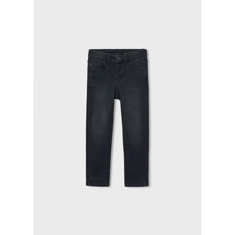 BLACK DENIM PANT SLIM FIT / 4516-067
