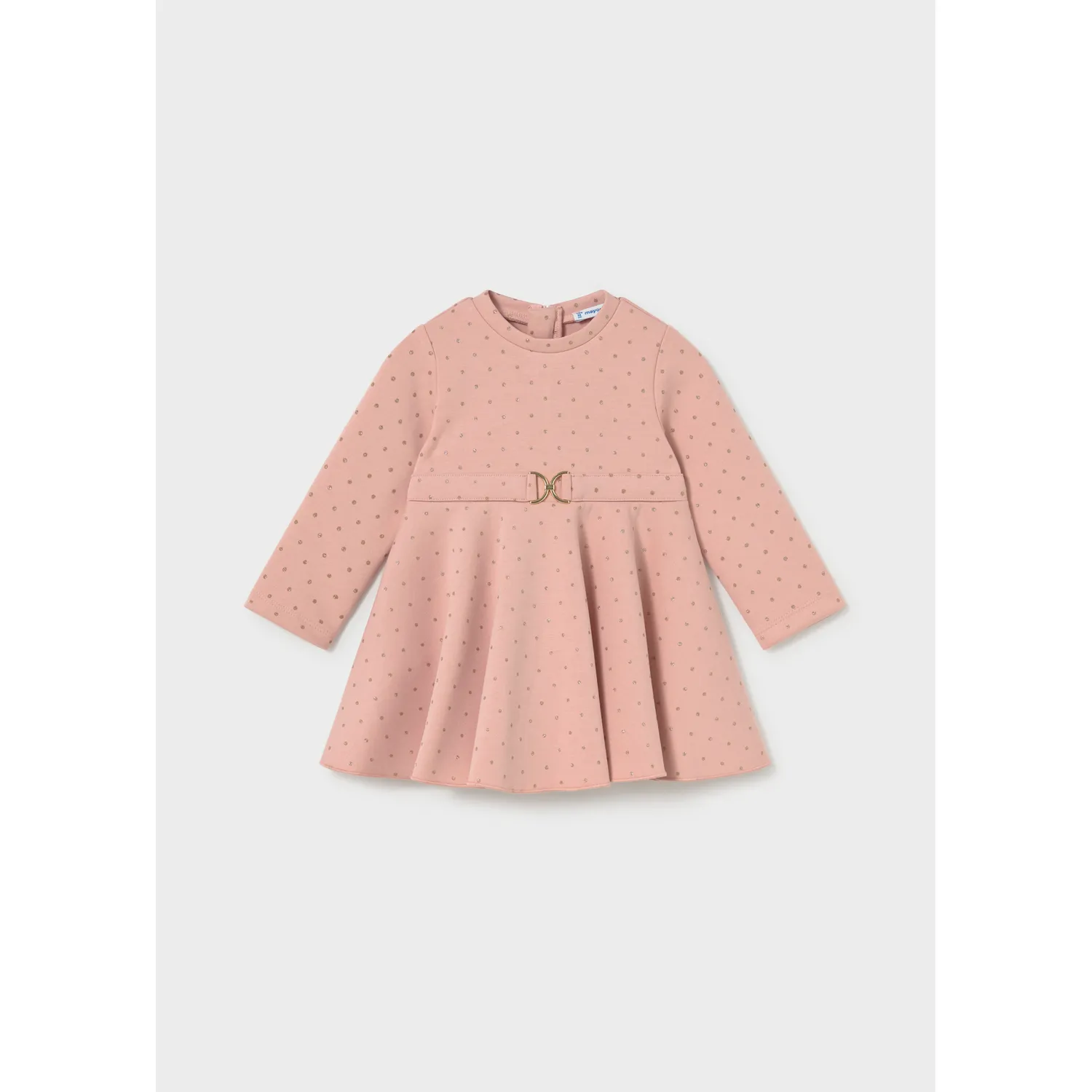 PETAL PINK NEOPRENE DRESS FLARE / 2947-034