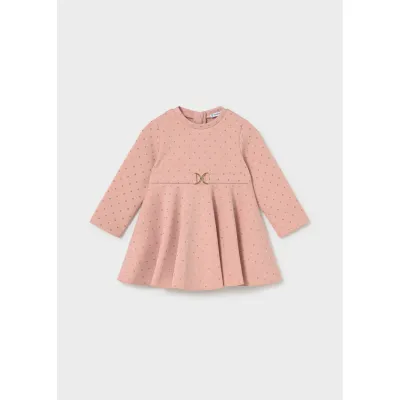 PETAL PINK NEOPRENE DRESS FLARE / 2947-034