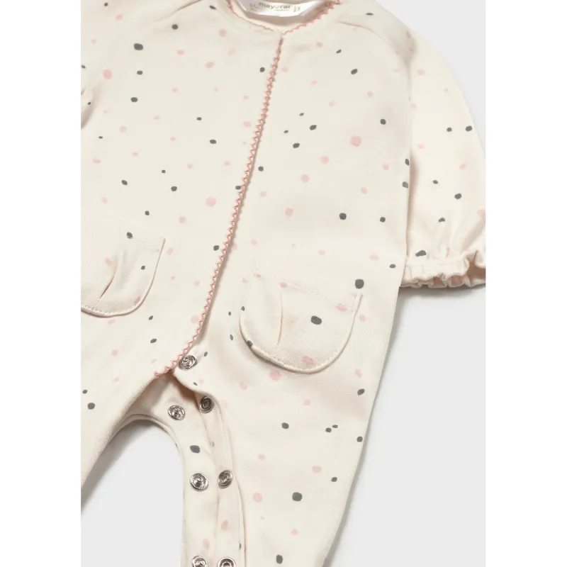 BIEGE SLEEPER DOT PRINT FRONT CLOSURE / 2751-074A