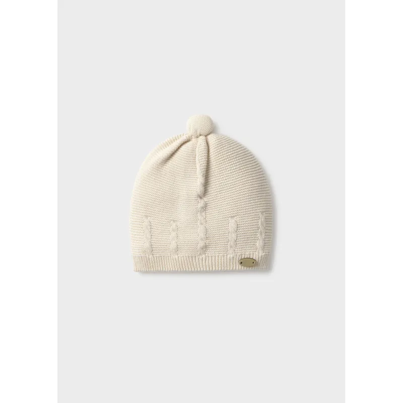 BIEGE KNIT PULLON HAT / 9127-027