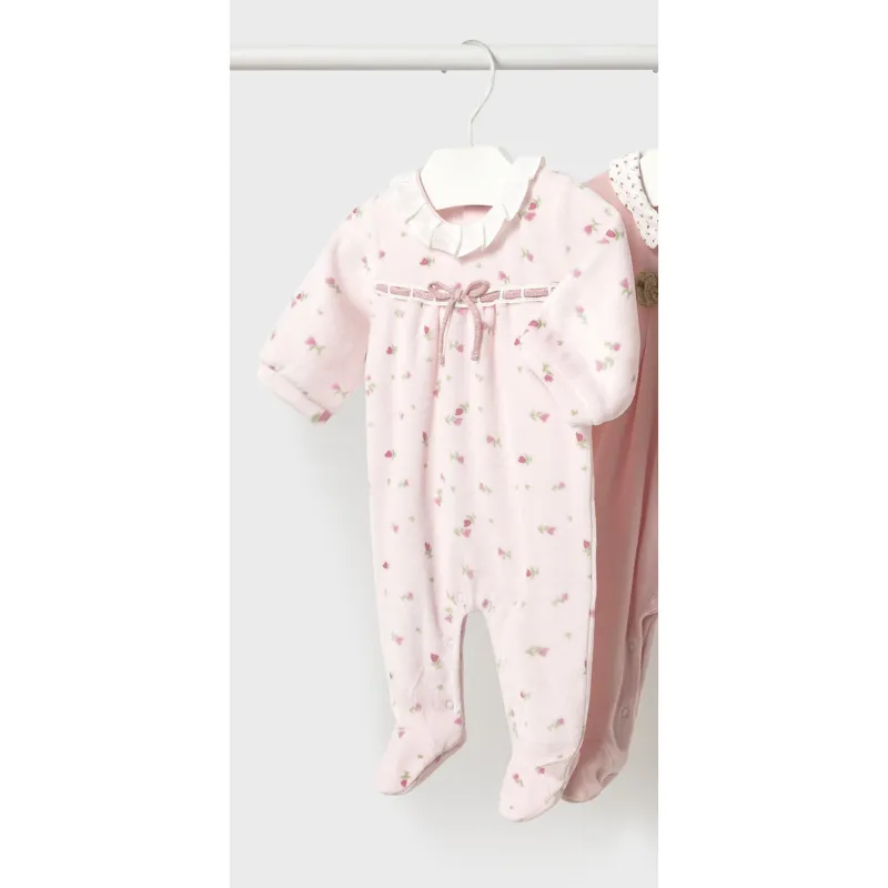 ROSE PRINTED VELOUR ROSES / 2752-080A