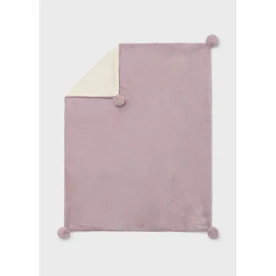 VIOLET FUR BLANKET WHITE LINING / 9143-073
