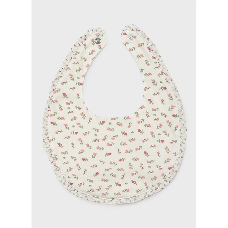 BIEGE FLORAL PRINT BIB / 9139-063A