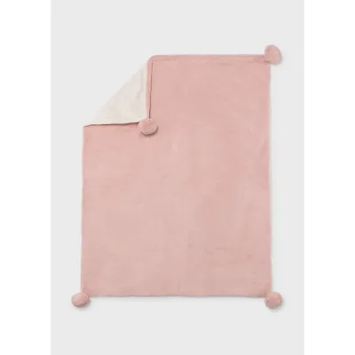 ROSE PINK FUR BLANKET CREAM LINING / 9143-075