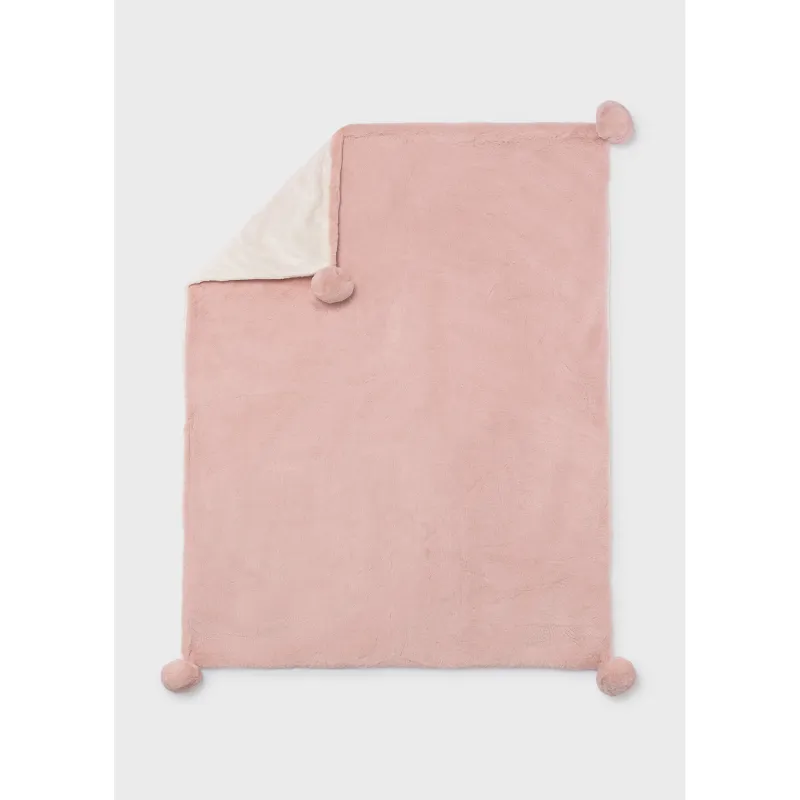 ROSE PINK FUR BLANKET CREAM LINING / 9143-075