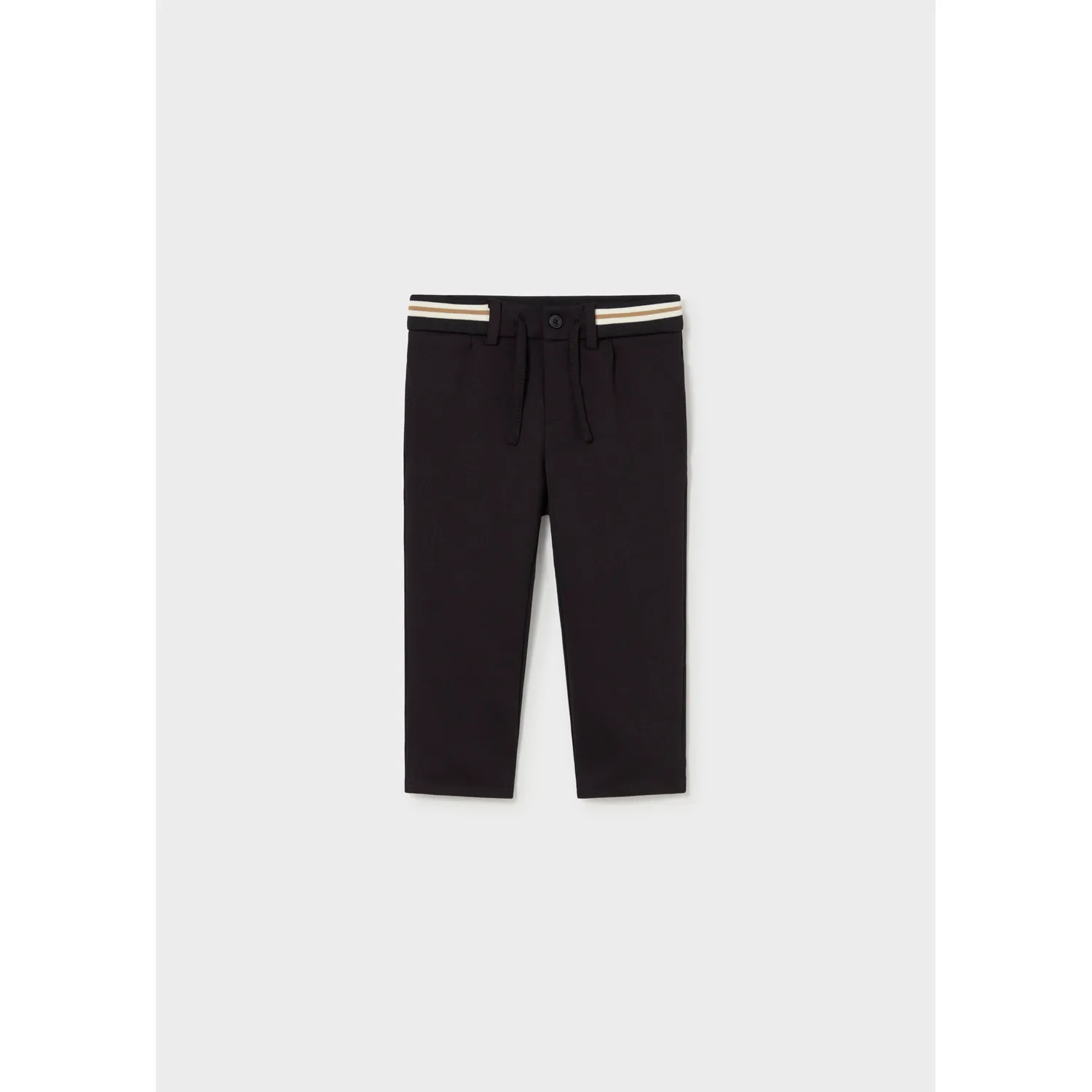 BLACK TRACK PANT BIEGE & TAN STRIPE / 2550-096