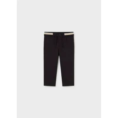 BLACK TRACK PANT BIEGE & TAN STRIPE / 2550-096