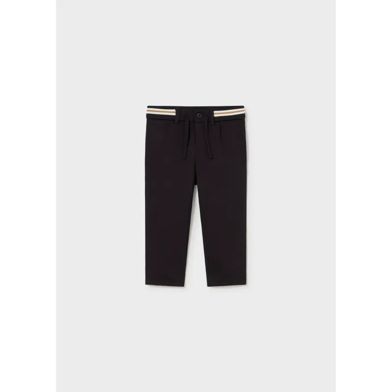 BLACK TRACK PANT BIEGE & TAN STRIPE / 2550-096