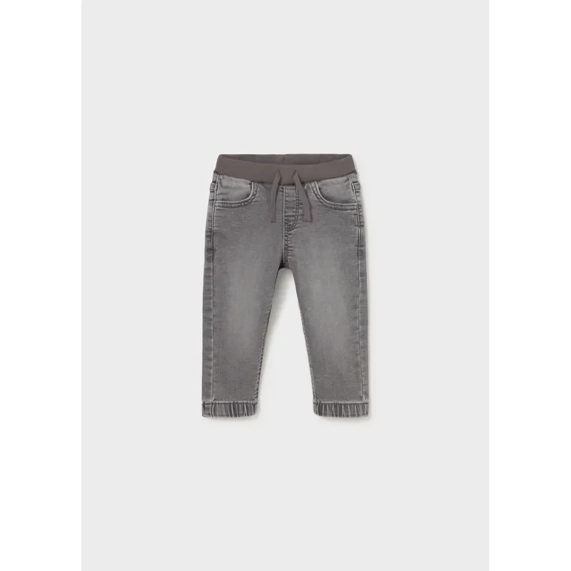 MEDIUM GREY SOFT DENIM JOGGER PANT / 2543-067