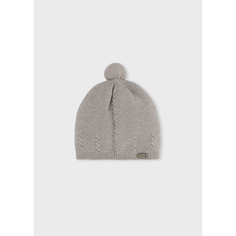 TAUPE KNIT PULL ON HAT / 9127-030