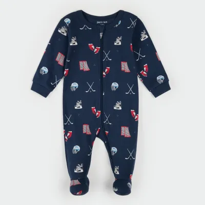 NAV NAVY SLEEPER HOCKEY SPORT PRINT / 26FRS16P35/B