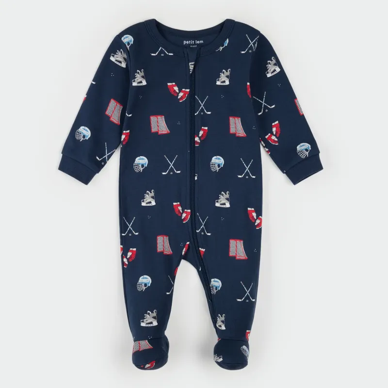 NAV NAVY SLEEPER HOCKEY SPORT PRINT / 26FRS16P35/B