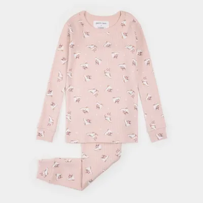 LPK 2PC LIGHT PINK PYJAMA SKATES PRINT / 26FRS37Q48/K