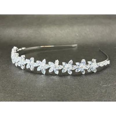 NEW ZIRCONA FLOWER HEADBAND / 0