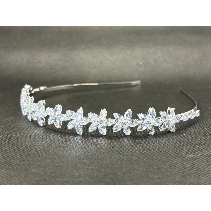 NEW ZIRCONA FLOWER HEADBAND / 0