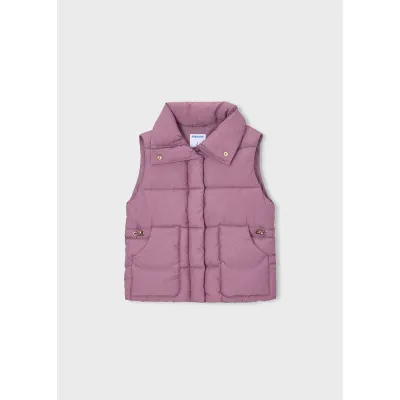 VIOLET PADDED VEST HIGH NECK 2 POCKETS / 4327-057
