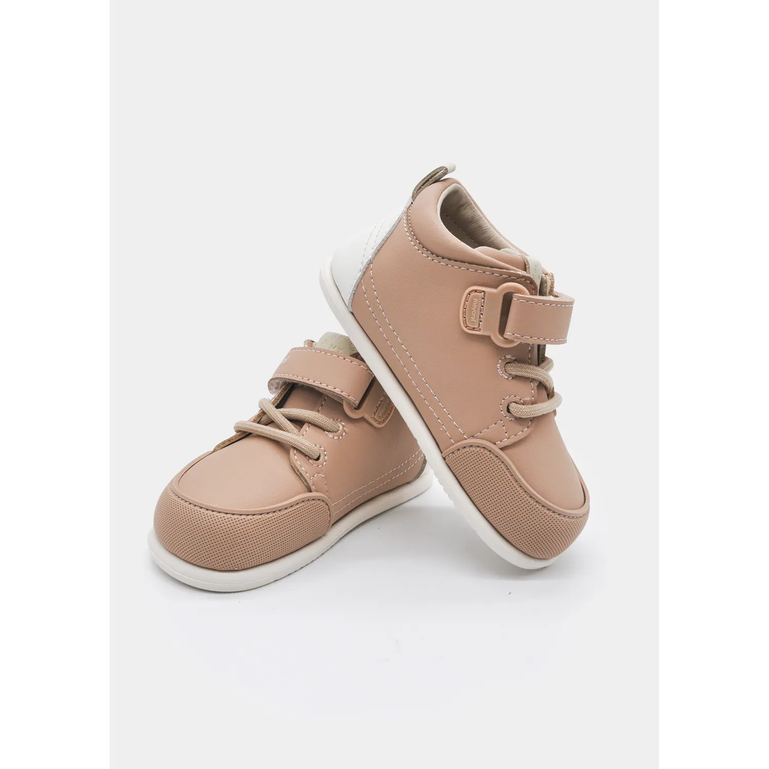 HAZELNUT /TAN ANKLE BOOT CREAM TRIM FIRST STEPS / 42-724-016