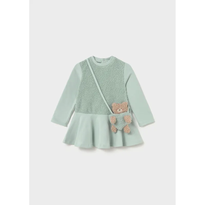 2PC LIGHT GREEN DRESS & BAG BOUCLE BODICE & BAGBODICE / 2904-094