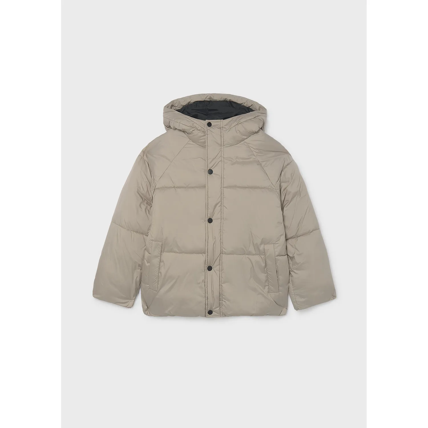 BEIGE PADDED JACKET HOODED / 7414-062