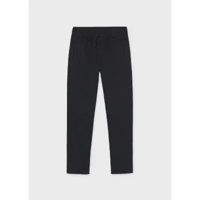 BLACK SOFT JOGGER PANT STRETCH / 7507-097