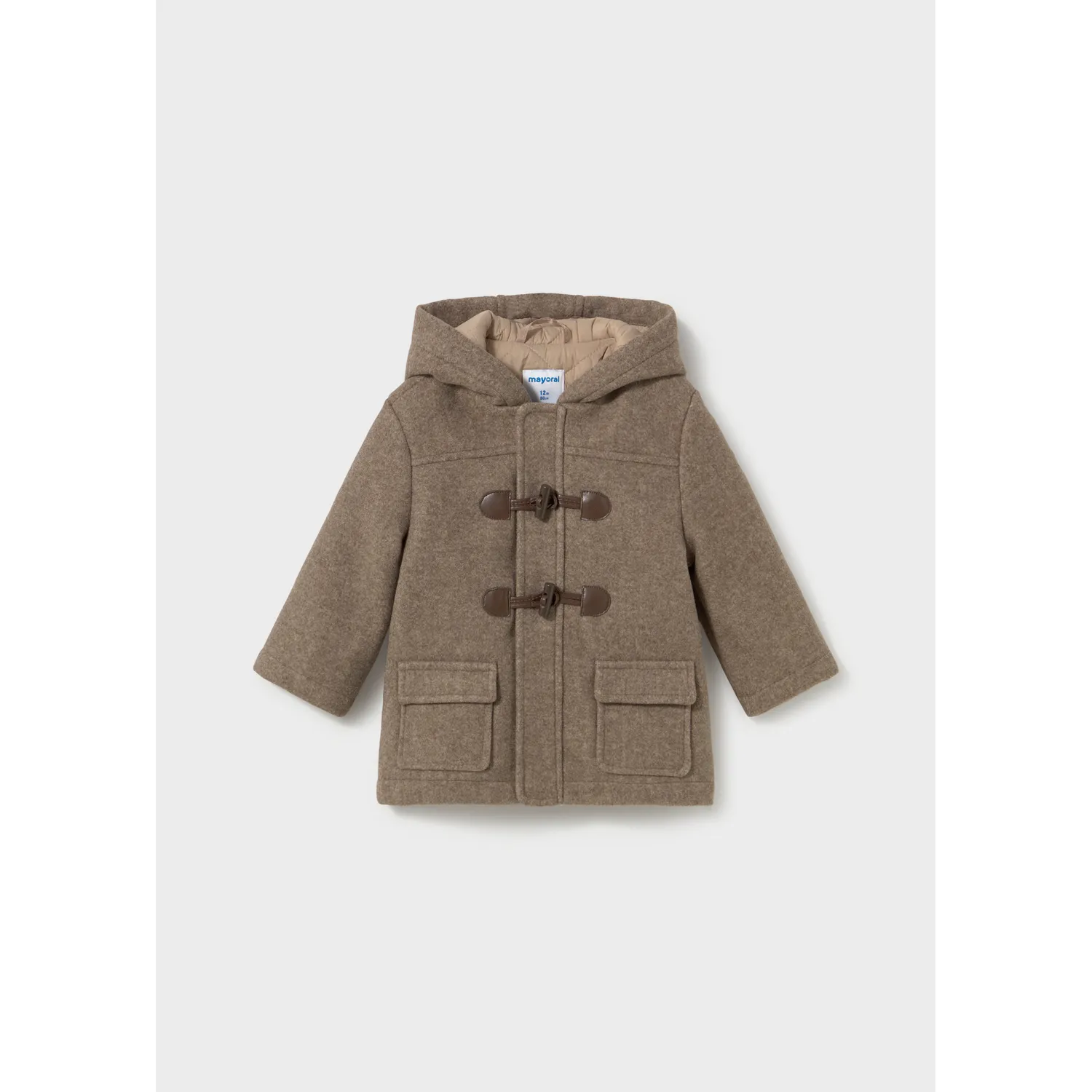 BROWN HOODED TRENCHCOAT / 2426-038