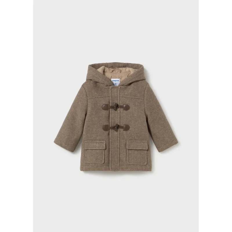 BROWN HOODED TRENCHCOAT / 2426-038