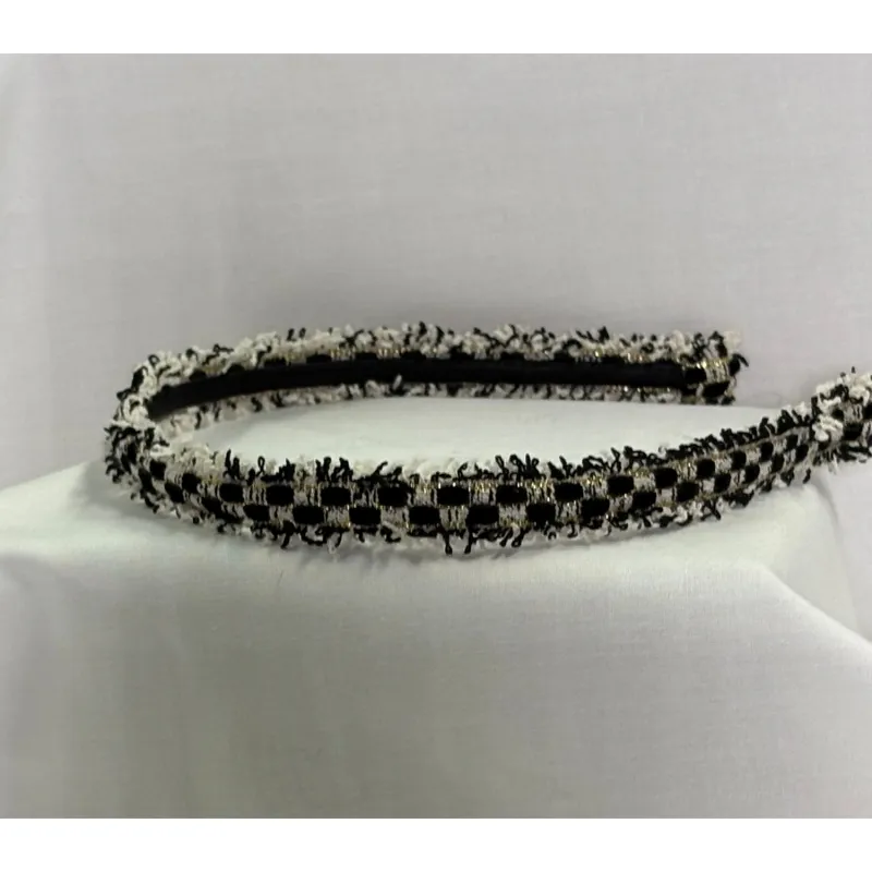 NAVY HEADBAND LACE FLOWERS / 0
