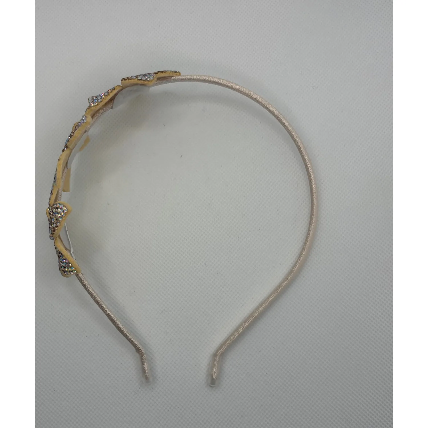 ROSEGOLD 3 CRYSTAL FLOWER HAIRBAND / 0